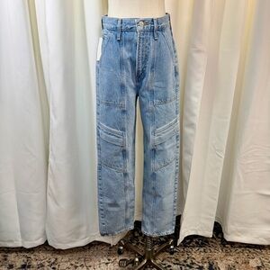 NWT AGOLDE ‘Cooper’ Cargo Jeans in “Rank” Wash Size 24